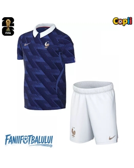 Franța Echipament de Fotbal Replică Mondial 2026 Copii Acasa (+ Șorturi)